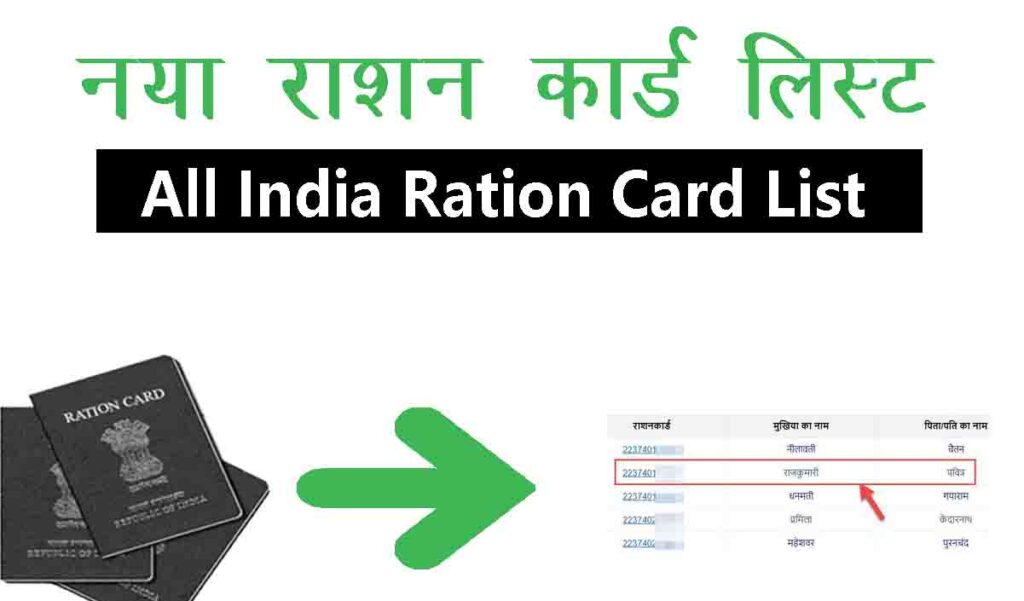 Check New Ration Card List