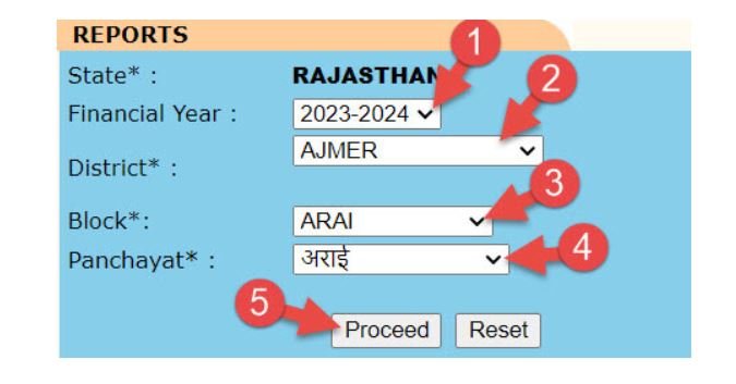 NREGA Job Card Number Search