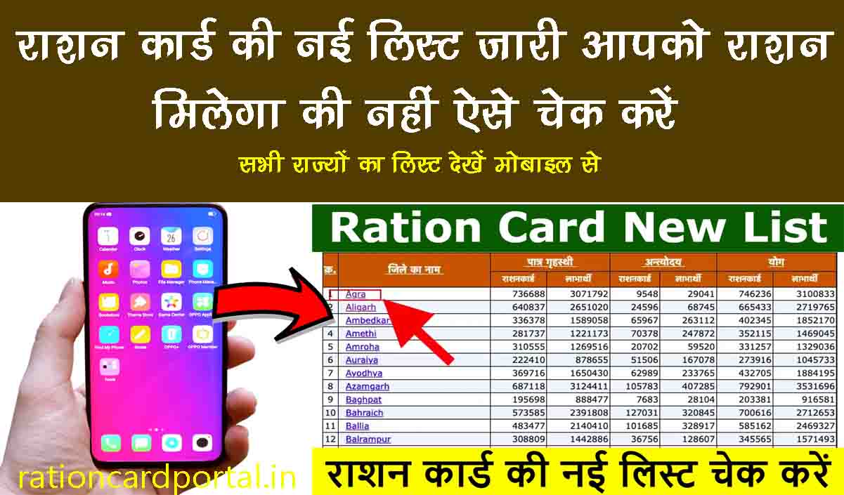 mobile se ration card check karne ke liye karein yah kaam