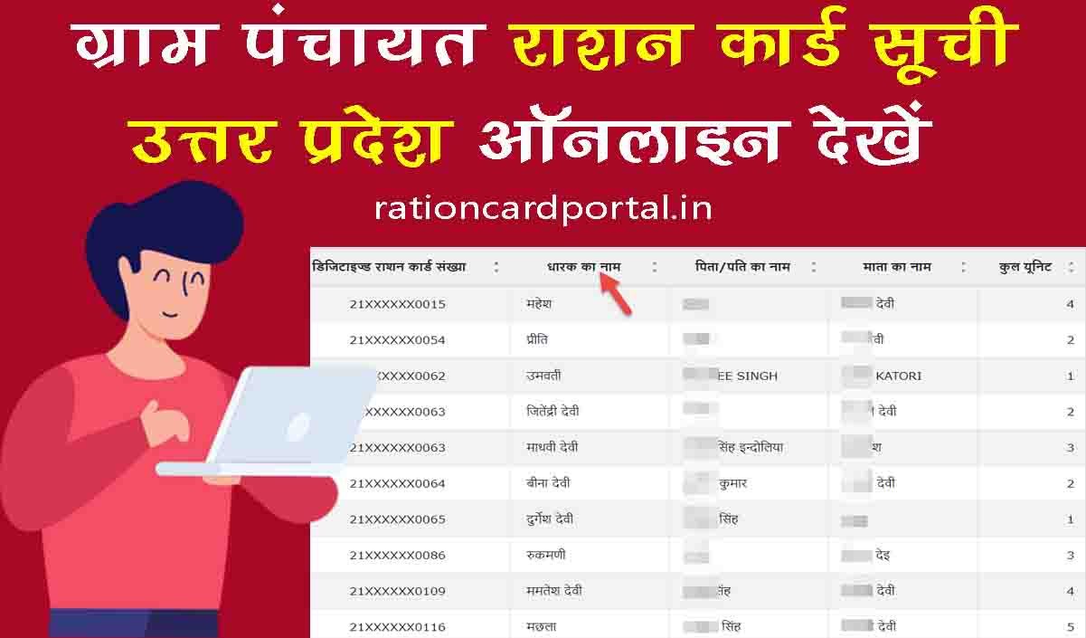 Gram panchayat ration card list UP